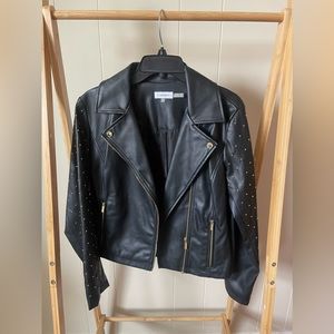 NWOT Calvin Klein Studded Moto Jacket